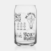 Mental Health Self Care Positive Affirmations Mind Dosenglas (Rückseite)