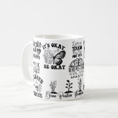 Mental Health Self Care Positive Affirmations Mind Kaffeetasse (Vorderseite Links)