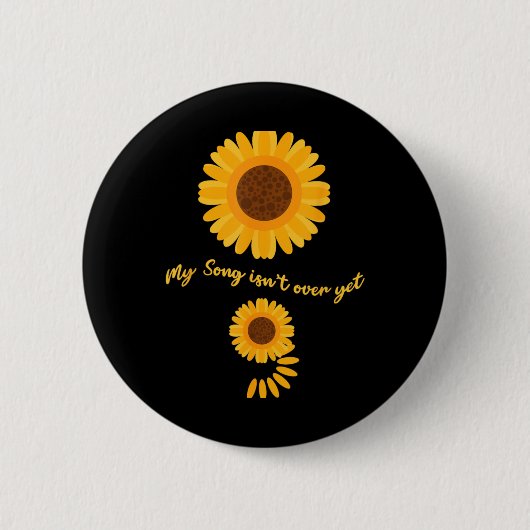 Mental Health Semicolon Sunflower Suicide Preventi Button (Vorderseite)