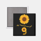 Mental Health Semicolon Sunflower Suicide Preventi Magnet (Vorderseite/Rückseite)
