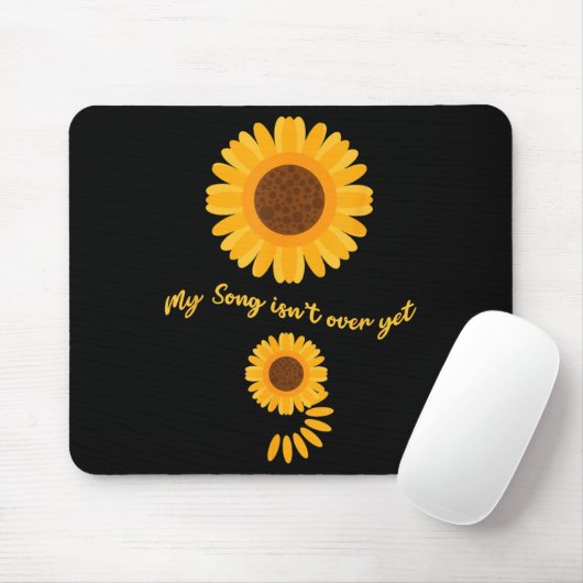 Mental Health Semicolon Sunflower Suicide Preventi Mousepad (Mit Mouse)