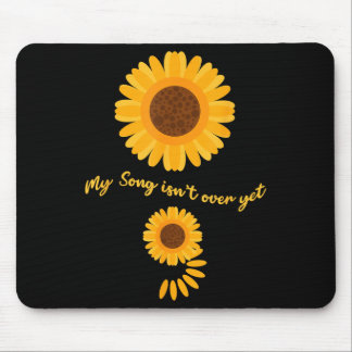 Mental Health Semicolon Sunflower Suicide Preventi Mousepad