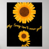 Mental Health Semicolon Sunflower Suicide Preventi Poster (Vorne)