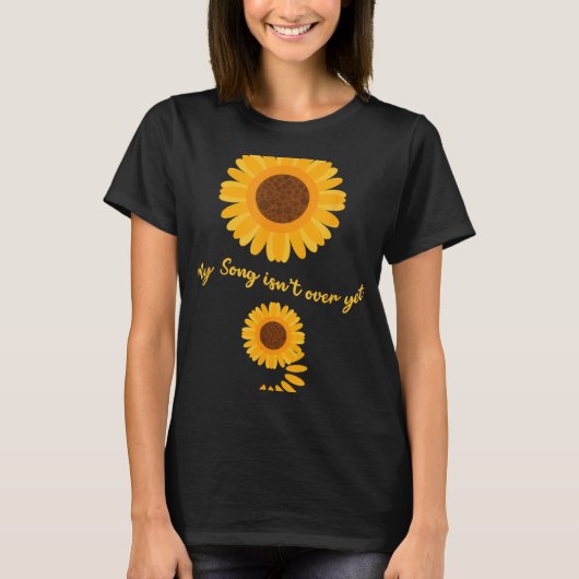 Mental Health Semicolon Sunflower Suicide Preventi T-Shirt (Vorderseite)