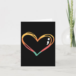 Mental Health Suicide Awareness Montag Symbol Semi Karte