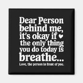 Mental Health Suicide Prevention Awareness Person Magnet (Vorne)