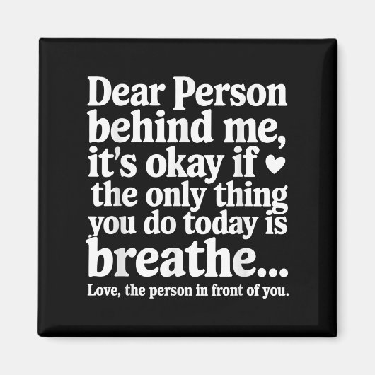 Mental Health Suicide Prevention Awareness Person Magnet (Vorne)