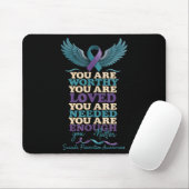 Mental Health Suprt Suicide Prevention Awareness S Mousepad (Mit Mouse)