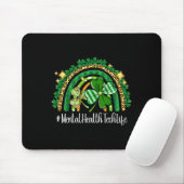 Mental Health Tech Regenbogen St Patricks Day Matc Mousepad (Mit Mouse)