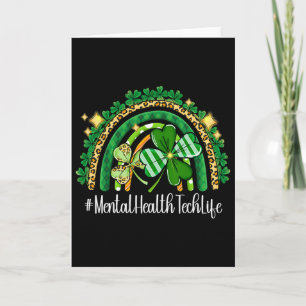 Mental Health Tech Regenbogen St Patricks Day Über Karte