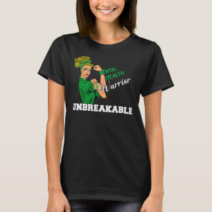 Mental Health Warrior Unzerbrechlich starke Frau G T-Shirt