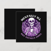 Mental Ill, aber Totally Chill Einladung (Vorne/Hinten)