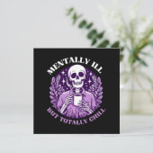Mental Ill, aber Totally Chill Einladung (Stehend Vorderseite)