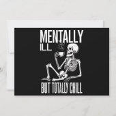 Mental-Ill, aber Totally Chill Halloween-Kostüm Einladung (Vorderseite)