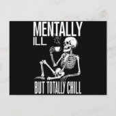 Mental-Ill, aber Totally Chill Halloween-Kostüm Postkarte (Vorderseite)