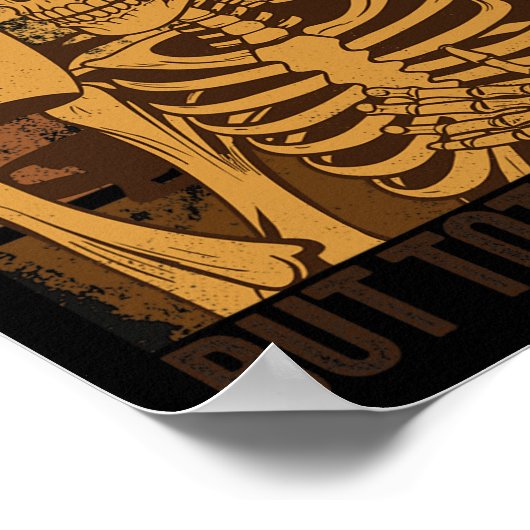 Mental Ill, aber Totally Chill Halloween Kostüm S Poster (Ecke)