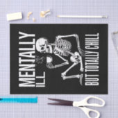 Mental-Ill, aber Totally Chill Halloween-Kostüm Seidenpapier (Handwerk)