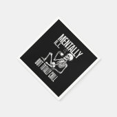 Mental-Ill, aber Totally Chill Halloween-Kostüm Serviette (Ecke)