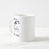Mental Ill, aber Totally Chill Sticker Kaffeetasse (Vorderseite Links)
