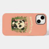 Mental in der Bambus-Zone – Süßer Panda iPhone Cas Case-Mate iPhone Hülle (Rückseite (Horizontal))