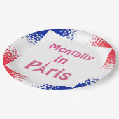 Mental in Paris Papiertafel Pappteller (Schrägansicht)
