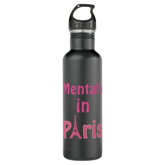 Mental in Paris Wasserflasche Edelstahlflasche (Vorderseite)