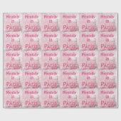 Mental in Paris Wrapping Paper Geschenkpapier (Flach)