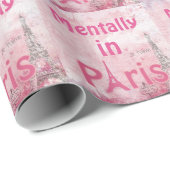 Mental in Paris Wrapping Paper Geschenkpapier (Rolleneckpunkt)