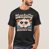 Mental irgendwo sonst Niedliche Retro-Cloud T-Shirt (Vorderseite)