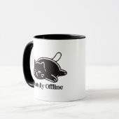 Mental Offline Lustige Introvertierte Stimmung Des Tasse (Vorderseite Links)