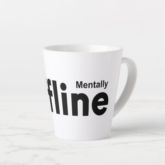 Mental Offline Milchtasse (Rechte Ecke)