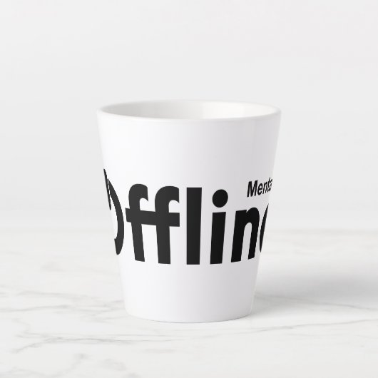 Mental Offline Milchtasse (Vorderseite)