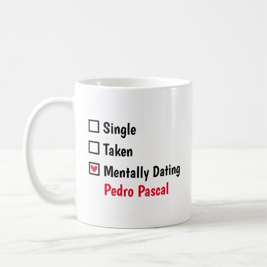 Mental Verabredet Pedro Pascal Customize Status Kaffeetasse (Links)