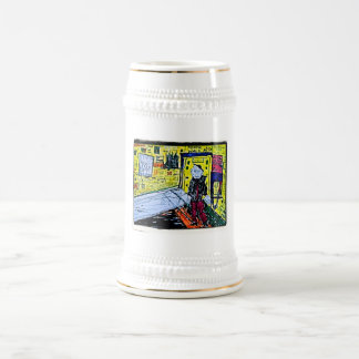 Mental Ward Zeichnend Bierglas