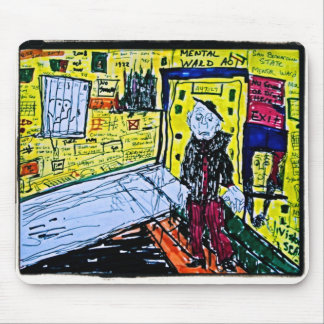 Mental Ward Zeichnend Mousepad