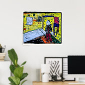 Mental Ward Zeichnend Poster (Heimbüro)
