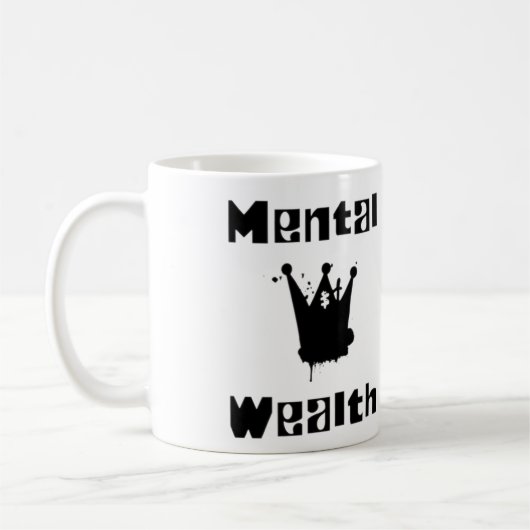 mental wealth is mental health kaffeetasse (Links)