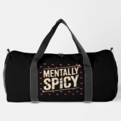 Mental würzige rosa Herzen Duffle Bag (Rückseite)
