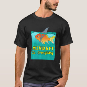 Mentalität Goldfisch Hai Aquaristik Fischglas Haus T-Shirt