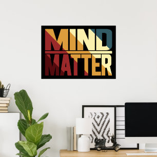Mentalität Inspiration Mindset Psychische Gesundhe Poster