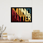 Mentalität Inspiration Mindset Psychische Gesundhe Poster (Küche)