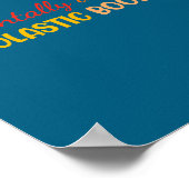 Mentally At The Scholastic Book Fair Retro Vintage Poster (Ecke)