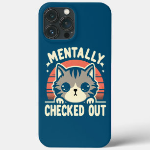 Mentally Checkout Funny Cat Mama Leben für Mutter Case-Mate iPhone Hülle