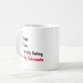Mentally Dating Kaori Sakamoto Customize Status Kaffeetasse (Vorderseite Links)