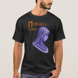 Mentally Drained Abstract Human Illustration- Calm T-Shirt