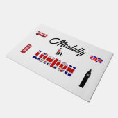 Mentally in London Doormat Fußmatte (Schrägansicht)