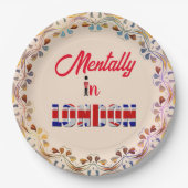 Mentally in London Paper Plate Pappteller (Vorderseite)