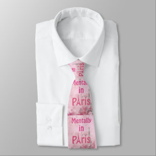 Mentally in Paris Necktie Krawatte