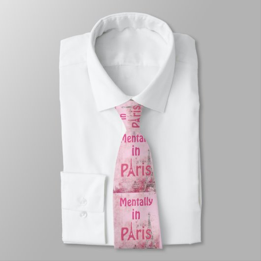 Mentally in Paris Necktie Krawatte (Gebunden)