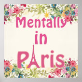 Mentally in Paris Poster (Vorne)